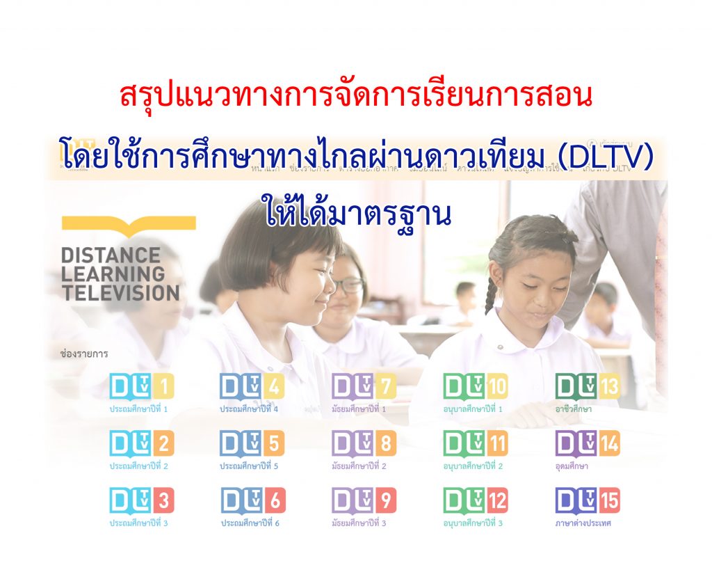 การจัดการเรียนการสอนโดยใช้การศึกษาทางไกลผ่านดาวเทียม (DLTV)