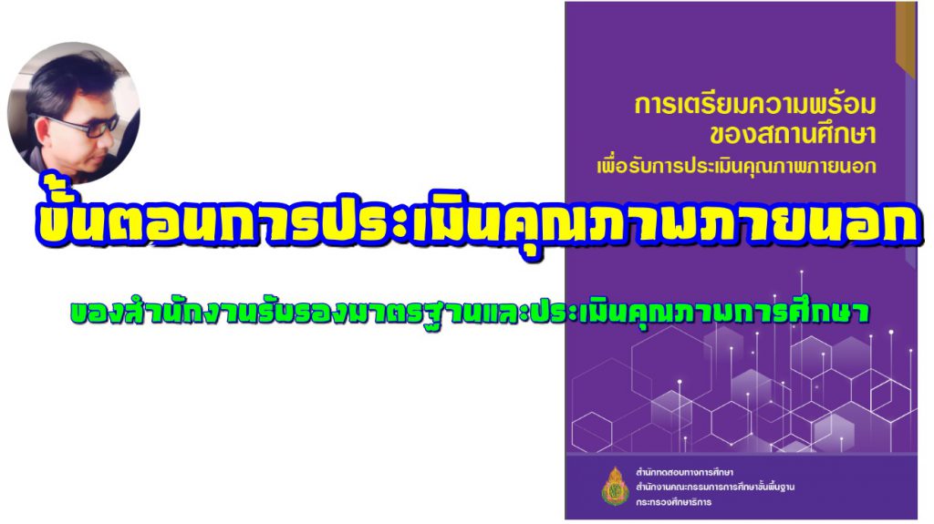 ขั้นตอนการประเมินคุณภาพภายนอกของสำนักงานรับรองมาตรฐานและประเมินคุณภาพการศึกษา (องค์การมหาชน)