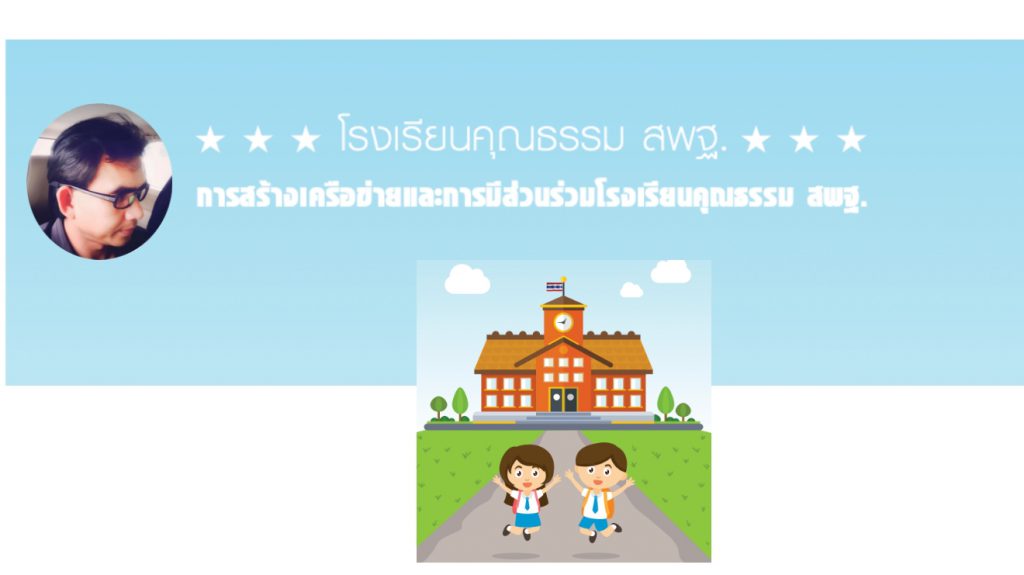 การสร้างเครือข่ายและการมีส่วนร่วมโรงเรียนคุณธรรม สพฐ.