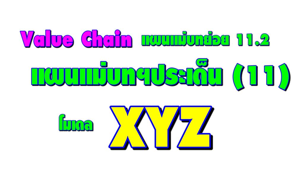 ค่า Value Chain แผนแม่บทย่อย 11.2 จาก แผนแม่บทฯประเด็น (11) การพัฒนาศักยภาพคนตลอดช่วงชีวิต